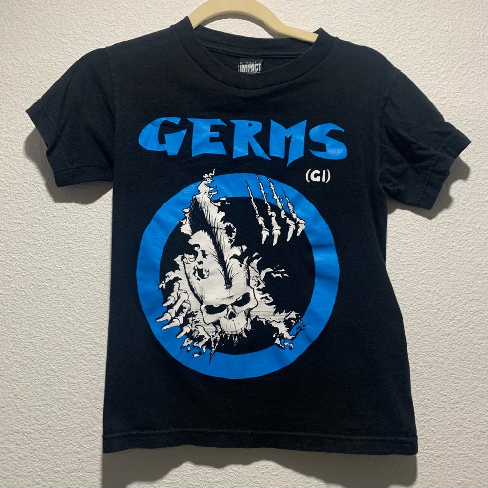 Vintage Germs Graphic Black & Blue Band Tee